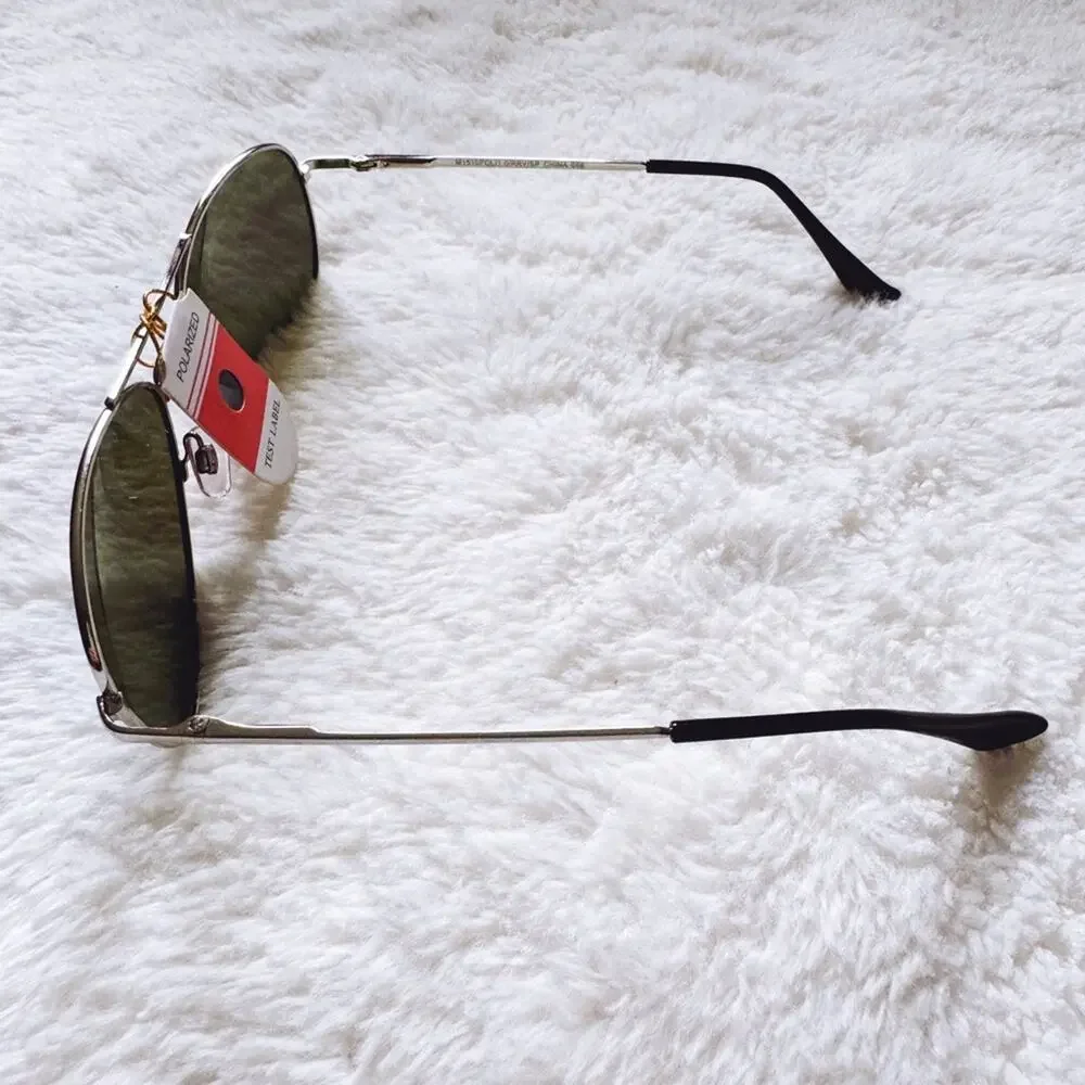 Zane Silver w/ Green & Blue Lenses Mirrored Sunglasses